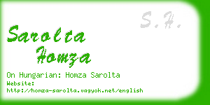 sarolta homza business card